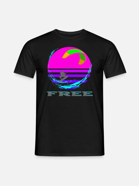 Kitesurfing - Männer T-Shirt - Schwarz