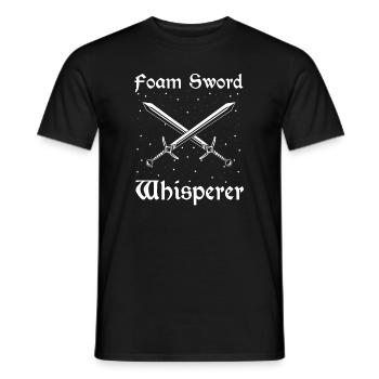 Live-action role-playing game for NPC and RPG role-playing game - Men's T-Shirt - black - Front - AI Model Male 178 light (178cm)