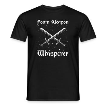 Citation Larper pour les jeux de rôle GN et fantastiques - T-shirt homme - noir - Devant - AI Model Male 178 light (178cm)