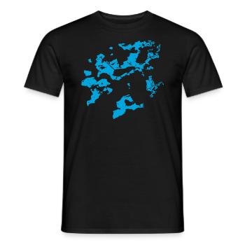 Background Pattern - Mystical - Men's T-Shirt - black - Front - AI Model Male 178 light (178cm)