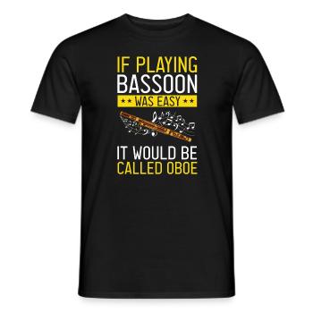 Orchestra and woodwind instrument - Men's T-Shirt - black - Front - AI Model Male 178 light (178cm)