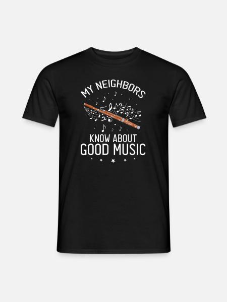 Orchestra and woodwind instrument - Men's T-Shirt - black