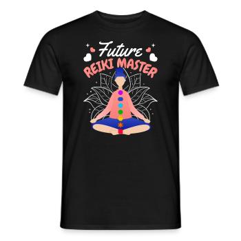 Future Reiki Master - Männer T-Shirt - Schwarz - Vorne - AI Model Male 178 light (178cm)