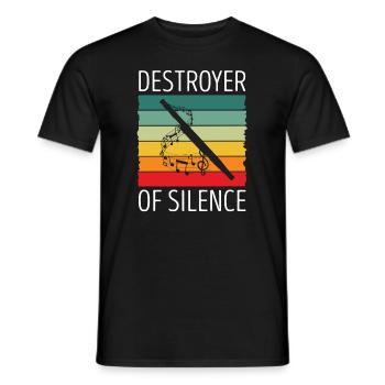Fagottrohr für Fagottist und Fagottorchester - Männer T-Shirt - Schwarz - Vorne - AI Model Male 178 light (178cm)