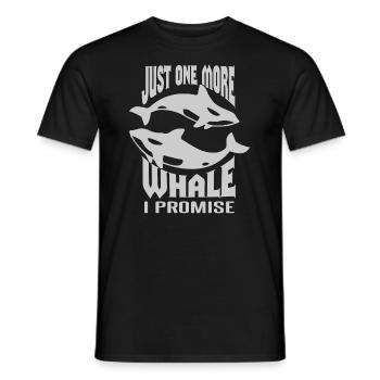 Orca Beobachtung für Buckelwale und Meerwale - Männer T-Shirt - Schwarz - Vorne - AI Model Male 178 light (178cm)