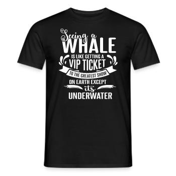 Beluga Whale Design für Meeressäuger und Orca - Männer T-Shirt - Schwarz - Vorne - AI Model Male 178 light (178cm)