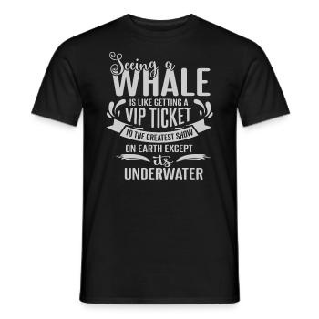 Meeressäuger für Orca-Beobachtung und Buckelwal - Männer T-Shirt - Schwarz - Vorne - AI Model Male 178 light (178cm)