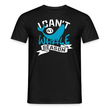 Humpback whale design for ocean, sea, whale and whales - Men's T-Shirt - black - Front - AI Model Male 178 light (178cm)
