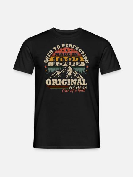 Original 1983 Vintage Rétro Cadeau D anniversaire - T-shirt homme - noir