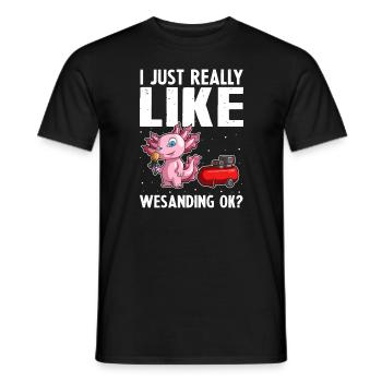 Autolackierer Angebot für Karosseriebauer - Männer T-Shirt - Schwarz - Vorne - AI Model Male 178 light (178cm)