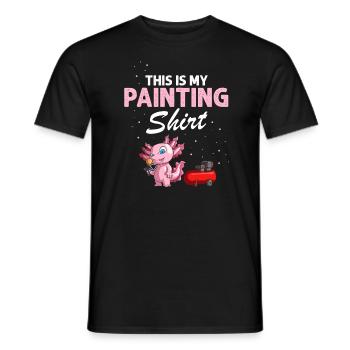 Autolackierer Angebot für Karosseriebauer - Männer T-Shirt - Schwarz - Vorne - AI Model Male 178 light (178cm)