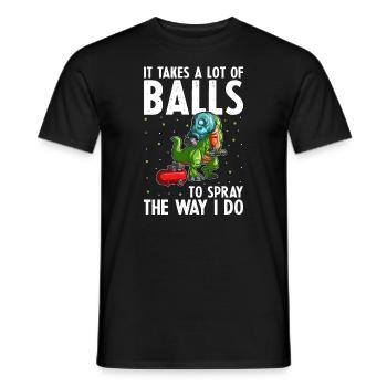 Body Technician Saying for Car Painter - Men's T-Shirt - black - Front - AI Model Male 178 light (178cm)