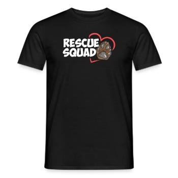 Rescue Squad Dogs Cats Shelter Animal Rescue - T-shirt homme - noir - Devant - AI Model Male 178 light (178cm)