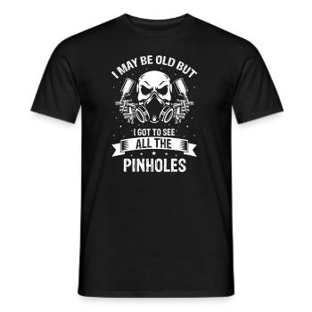 Dicton de carrossier pour les peintres automobiles - T-shirt homme - noir - Devant - AI Model Male 178 light (178cm)