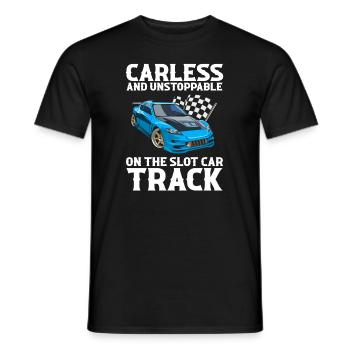 Devis Slot Car Racetrack pour Vintage Track Slot - T-shirt homme - noir - Devant - AI Model Male 178 light (178cm)
