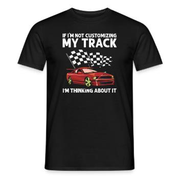 Course de voitures à sous pour voitures de machines à sous et voitures RC - T-shirt homme - noir - Devant - AI Model Male 178 light (178cm)