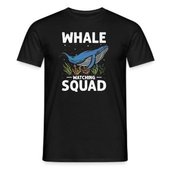 Meeressäuger für Orca-Beobachtung und Buckelwal - Männer T-Shirt - Schwarz - Vorne - AI Model Male 178 light (178cm)