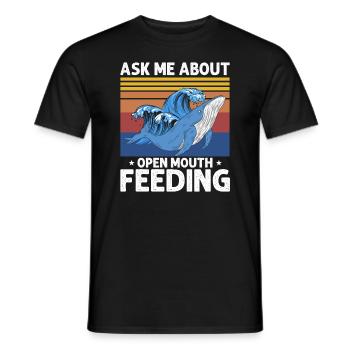 Orca Beobachtung für Buckelwale und Meerwale - Männer T-Shirt - Schwarz - Vorne - AI Model Male 178 light (178cm)