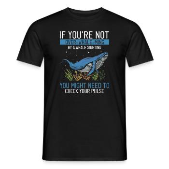 Orca Beobachtung für Buckelwale und Meerwale - Männer T-Shirt - Schwarz - Vorne - AI Model Male 178 light (178cm)