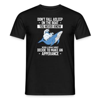 Meeressäuger für Orca-Beobachtung und Buckelwal - Männer T-Shirt - Schwarz - Vorne - AI Model Male 178 light (178cm)