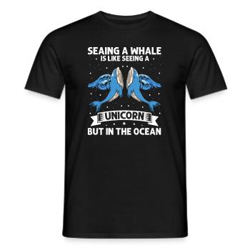 Walbeobachtung Design für Wale - Männer T-Shirt - Schwarz - Vorne - AI Model Male 178 light (178cm)