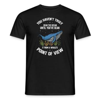 Orca Beobachtung für Buckelwale und Meerwale - Männer T-Shirt - Schwarz - Vorne - AI Model Male 178 light (178cm)