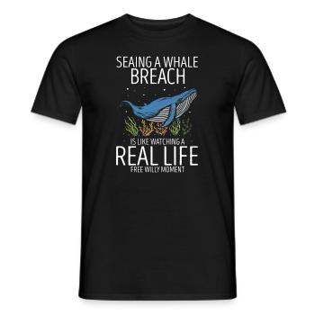 Ozean Meer Wal Zitat für Wal Meeressäugetiere - Männer T-Shirt - Schwarz - Vorne - AI Model Male 178 light (178cm)