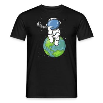 Harmonikaspieler für Munharmonika Spieler - Männer T-Shirt - Schwarz - Vorne - AI Model Male 178 light (178cm)