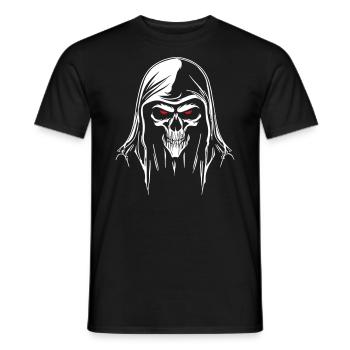 Tête de faucheuse sinistre - T-shirt homme - noir - Devant - AI Model Male 178 light (178cm)