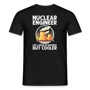 Nuklearingenieur für Kernkraftwerk und Kernenergie - Männer T-Shirt - Schwarz - Vorne - AI Model Male 178 light (178cm)