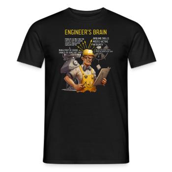 Nuklearingenieur für Kernkraftwerk und Kernenergie - Männer T-Shirt - Schwarz - Vorne - AI Model Male 178 light (178cm)