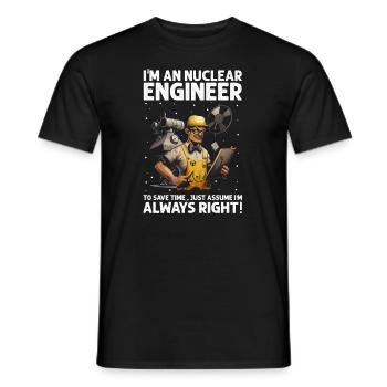 Kernenergie Spruch für Kernenergie - Männer T-Shirt - Schwarz - Vorne - AI Model Male 178 light (178cm)