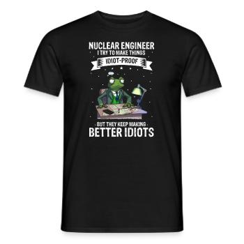 Erneuerbare Nukleare Spruch für Nukleartechnik - Männer T-Shirt - Schwarz - Vorne - AI Model Male 178 light (178cm)