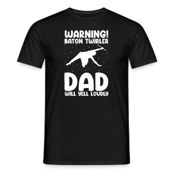 Stabdänzerin Design für Majorette - Männer T-Shirt - Schwarz - Vorne - AI Model Male 178 light (178cm)