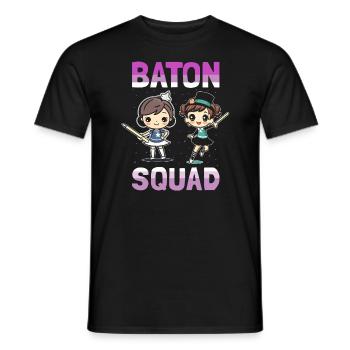 Stocktanz Design für Stabtänzerin - Männer T-Shirt - Schwarz - Vorne - AI Model Male 178 light (178cm)