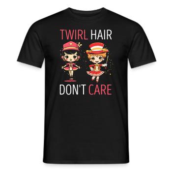 Professionelles Stabdänzerin für Majorette - Männer T-Shirt - Schwarz - Vorne - AI Model Male 178 light (178cm)