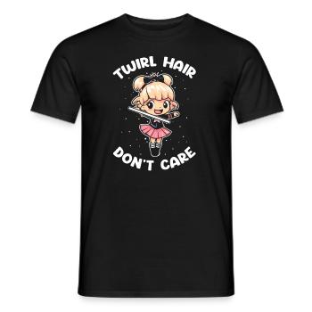 Stocktanz Design für Stabtänzerin - Männer T-Shirt - Schwarz - Vorne - AI Model Male 178 light (178cm)