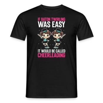 Gymnastik Design für Taktstock drehen - Männer T-Shirt - Schwarz - Vorne - AI Model Male 178 light (178cm)