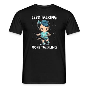 Stabdänzerin Design für Majorette - Männer T-Shirt - Schwarz - Vorne - AI Model Male 178 light (178cm)