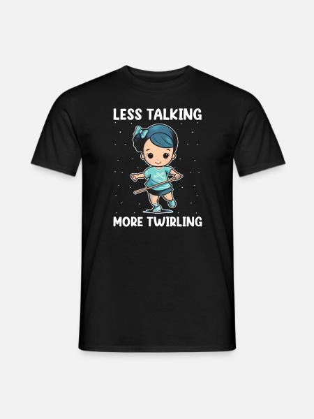 Stabdänzerin Design für Majorette - Männer T-Shirt - Schwarz