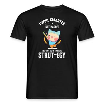 Gymnastik Design für Taktstock drehen - Männer T-Shirt - Schwarz - Vorne - AI Model Male 178 light (178cm)