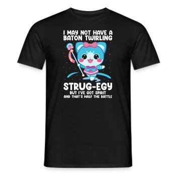 Stabdänzerin Design für Majorette - Männer T-Shirt - Schwarz - Vorne - AI Model Male 178 light (178cm)