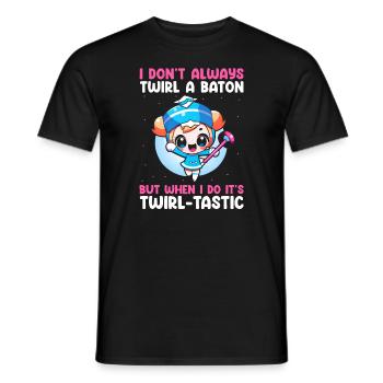Stabdänzerin Design für Majorette - Männer T-Shirt - Schwarz - Vorne - AI Model Male 178 light (178cm)