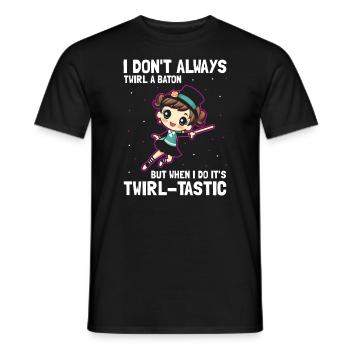 Gymnastik Design für Taktstock drehen - Männer T-Shirt - Schwarz - Vorne - AI Model Male 178 light (178cm)