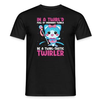 Stocktanz Design für Stabtänzerin - Männer T-Shirt - Schwarz - Vorne - AI Model Male 178 light (178cm)