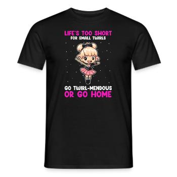 Stabdänzerin Design für Majorette - Männer T-Shirt - Schwarz - Vorne - AI Model Male 178 light (178cm)