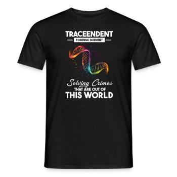 Forensischer Wissenschaftlicher Ermittler - Männer T-Shirt - Schwarz - Vorne - AI Model Male 178 light (178cm)
