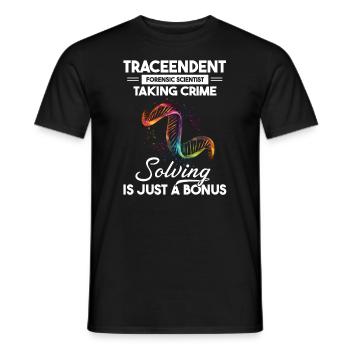 Forensischer Wissenschaftler und Kriminallabor - Männer T-Shirt - Schwarz - Vorne - AI Model Male 178 light (178cm)