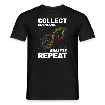 Forensischer Wissenschaftlicher Ermittler - Männer T-Shirt - Schwarz - Vorne - AI Model Male 178 light (178cm)