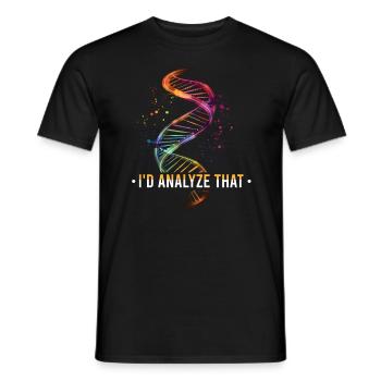 Tatortuntersuchung und Gerichtsmediziner - Männer T-Shirt - Schwarz - Vorne - AI Model Male 178 light (178cm)
